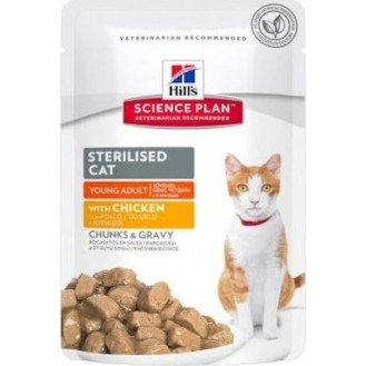 Hill's Science Plan Sterilized Cat Chicken Pouch 85gr