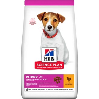 Hill's Science Plan Puppy <1 Small & Mini 3kg Dry Food for Small Breed Puppies with Chicken