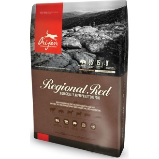 Orijen Regional Red Grain Free Dry Dog Food for All Breeds with Bison, Lamb and Calf 11.4kg