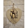 country style wooden light weight heart 