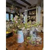 Country Style Tin Watering Can,soft colours, "Flower Garden''
