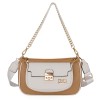 Women's Crossbody Bag Double Beige 25117-1301-BE Women's Crossbody Bag Double Beige 25117-1301-BE
