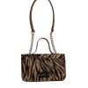 Zebra Icon shoulder bag Brown