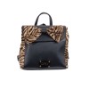 Zebra Bow Backpack Black