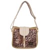 Women's Bag Animal Print Bag with Flap – Shoulder & Crossbody 26128-1311 De Raggi Cream Women's Bag Animal Print Bag with Flap – Shoulder & Crossbody 26128-1311 De Raggi Cream