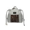 Women's Animal Print Backpack 26133-1105 De Raggi White