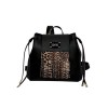 Women's Animal Print Backpack 26133-1105 De Raggi Black