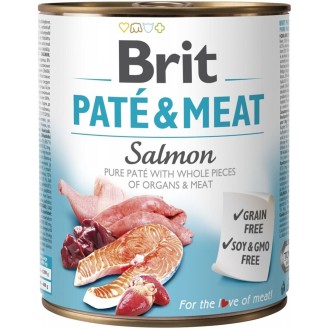 Brit Paté & Meat Salmon 400gr