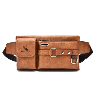 Men's waist bag 8110 Light brown