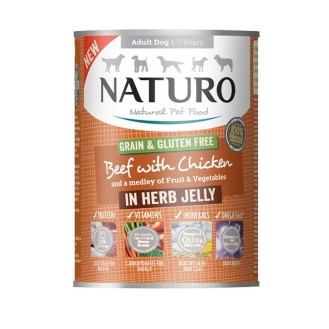 Naturo-Grain Free Beef,Chicken, Fruits & Veggies 390g