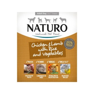 Naturo-Chicken, Lamb, Rice & Veggies, 400g