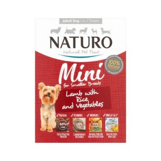 Naturo mini Adult Lamb, Rice & Veggies, 150gr