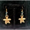 Golden Stars & Turquoise stones Earrings Golden Stars & Turquoise stones Earrings