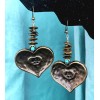 Bronze Hearts Earrings 