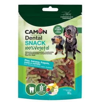 Banana, strawberry, apple and blueberry flavoured rice bones