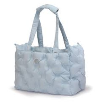 Quilted pet bag - light blue
