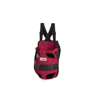 Camon PetPocket/ red quilted backpack – SM Camon PetPocket/ red quilted backpack – SM