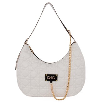 Women's white shoulder bag 25128-1213-WH