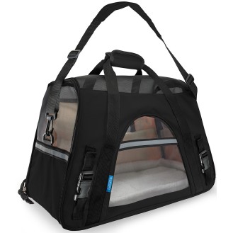 Fly Pet Carrier Black 48x25x33cm