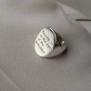 J598 SILVER COLOUR WITH LETTERS STAINLESS STEEL