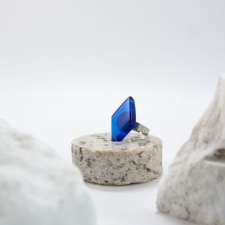 Rhombus Rings Water (royal blue + silver) Rhombus Rings Water (royal blue + silver)