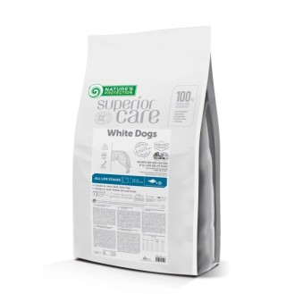 NATURES PROTECTION SUPERIOR CARE dry  with white fish for dogs all stages with white coat 10kg with rice
