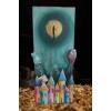 Wooden Colored Clock Turquoise Wooden Colored Clock Turquoise