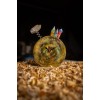 Round Wooden Clock Ochre