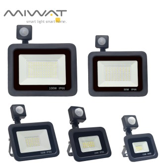 10W 20W 30W 50W 100W LED Floodlight 220V 240V Waterproof PIR Motion Sensor Floodlight Outdoor Wall Lamp Flood Light Spotlight
