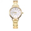 Geneva Watch Gold/Whte Metallic Slim