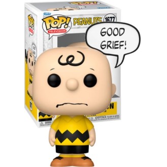 FUNKO POP! TELEVISION: #1677 PEANUTS - CHARLIE BROWN (GOOD GRIEF)  VINYL FIGURE